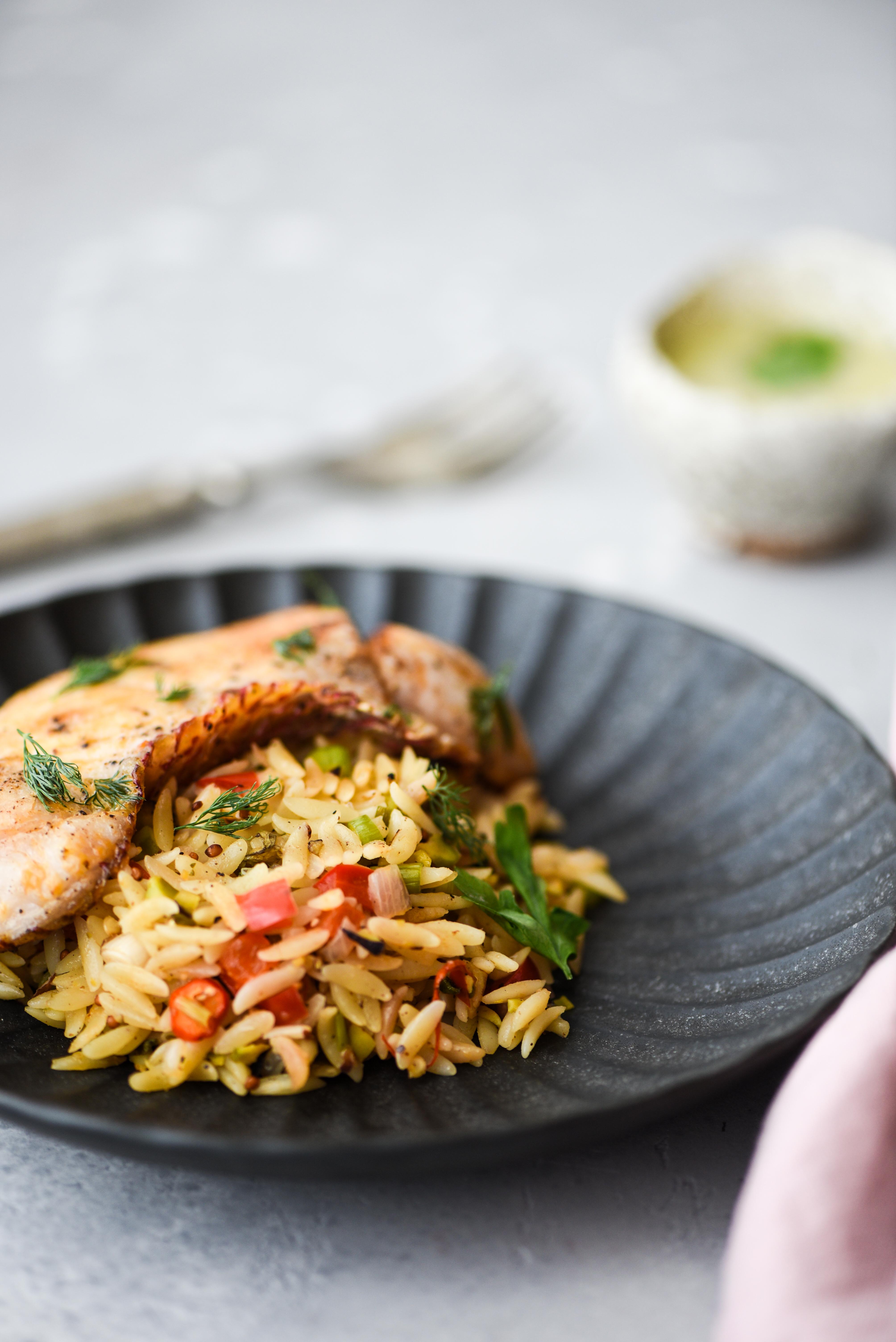Orzo with Snapper