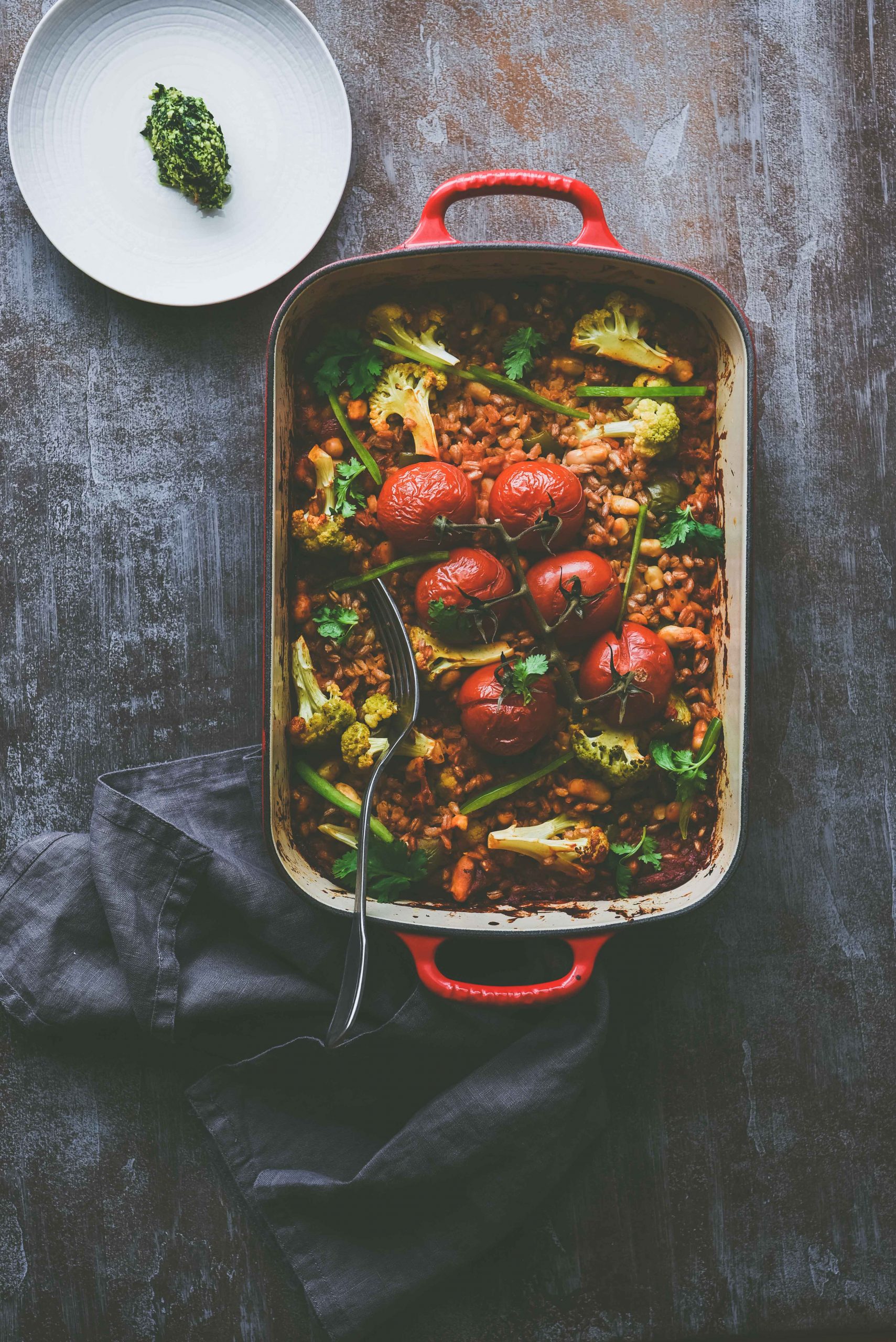 Farro and Beans Casserole- protein packed meal